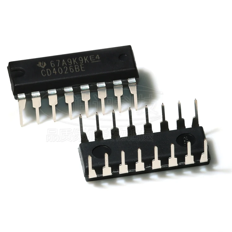 Счетчик CD4026BE PDIP-16 оригинальный десятичный счет/делитель частоты | Электроника