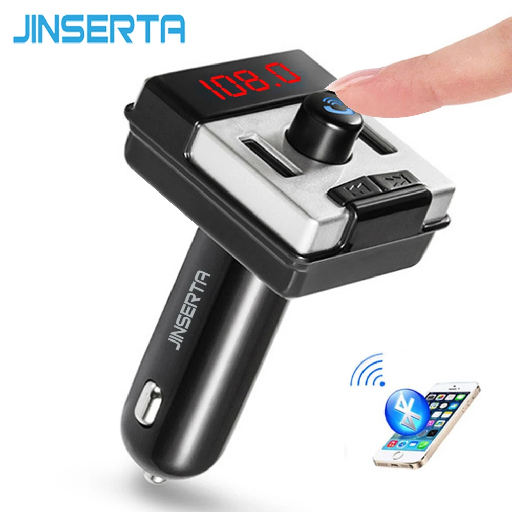JINSERTA Bluetooth Wireless FM Transmitter Car HandsFree USB Charger for iPhone Music Mini Car Kit Stereo MP3 Player
JINSERTA Bluetooth Wireless FM Transmitter Car HandsFree USB Charger for iPhone Music Mini Car Kit Stereo MP3 Player