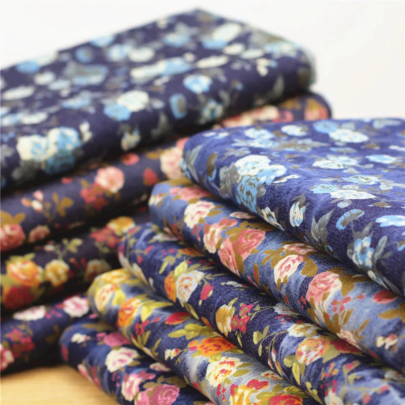 140*50cm1pc Rose Printed Denim Fabric 100%Cotton Fabric Stretch Thick Denim Rose Printed Denim Fabric For Diy Sewing Jeans&Dress
140*50cm1pc Rose Printed Denim Fabric 100%Cotton Fabric Stretch Thick Denim Rose Printed Denim Fabric For Diy Sewing Jeans&Dress