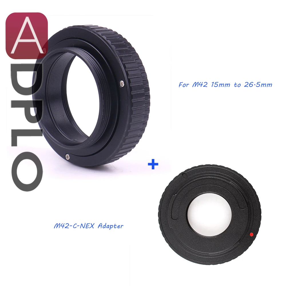ADPLO 15mm to 26.5mm M42 Lens Adjustable Focusing Helicoid Macro Tube Adapter Suit For M42 / C Mount Lens to NEX camera
ADPLO 15mm to 26.5mm M42 Lens Adjustable Focusing Helicoid Macro Tube Adapter Suit For M42 / C Mount Lens to NEX camera