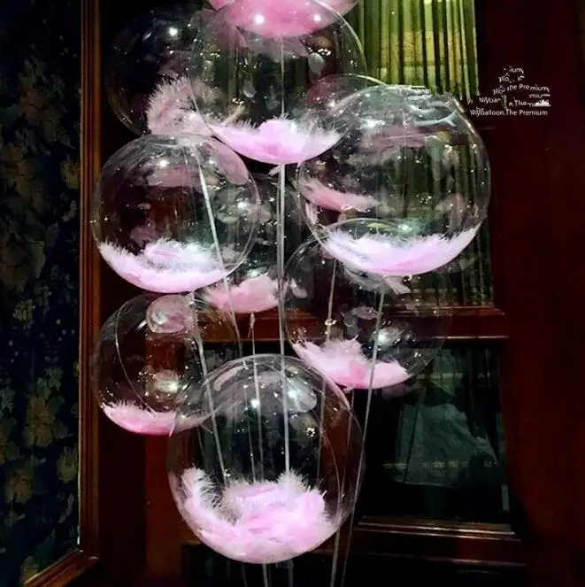 DIY Wedding Birthday Party Decoration Balloons Helium Bobo Balloons Feather Transparent PVC Balloon Party Favors Christmas Decor
DIY Wedding Birthday Party Decoration Balloons Helium Bobo Balloons Feather Transparent PVC Balloon Party Favors Christmas Decor