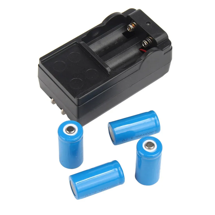 Best Price 4x 2000mAh 16340 Rechargeable Li-ion Battery For LED Flashlight+CR123A Charger
Best Price 4x 2000mAh 16340 Rechargeable Li-ion Battery For LED Flashlight+CR123A Charger