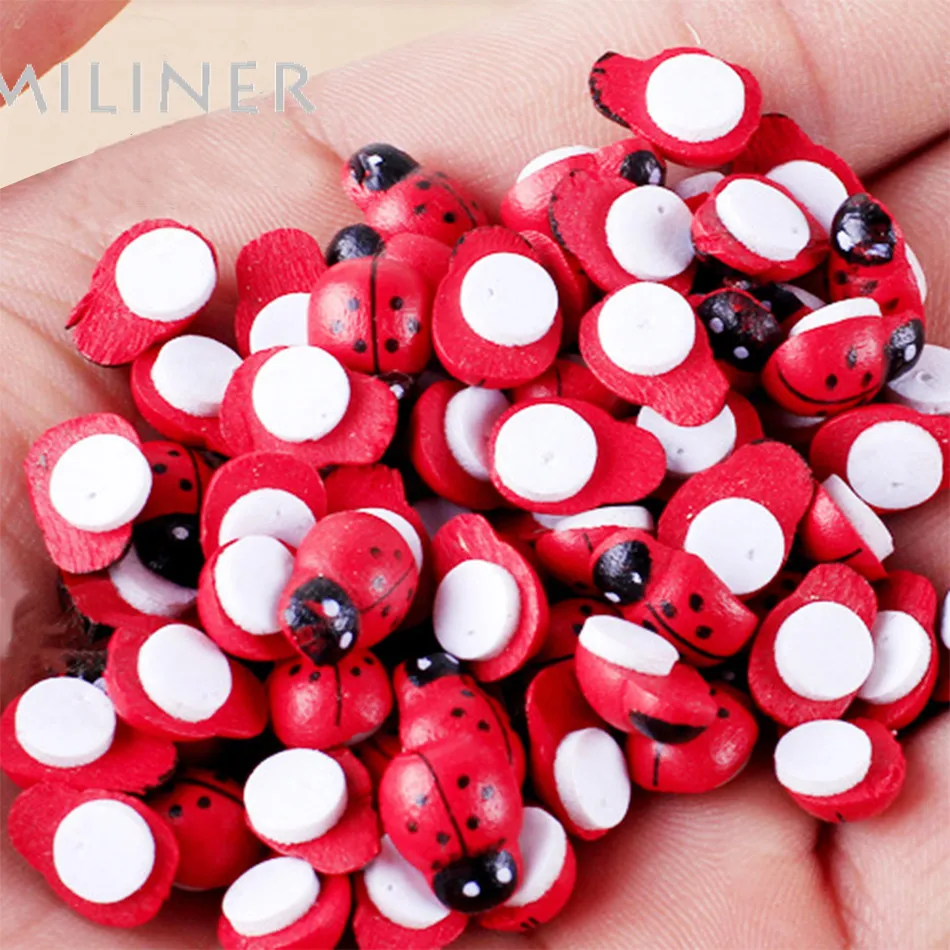 Hot Sale 100Pcs/pack Wooden Ladybird Ladybug Sticker Children Kids Painted adhesive Back DIY Craft H
Hot Sale 100Pcs/pack Wooden Ladybird Ladybug Sticker Children Kids Painted adhesive Back DIY Craft H