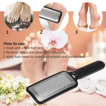 Large Foot Rasp Callous Remover Pedicure Foot File Hard Skin Remove Black Stainless Steel Foot Grinding Tool foot care
Large Foot Rasp Callous Remover Pedicure Foot File Hard Skin Remove Black Stainless Steel Foot Grinding Tool foot care