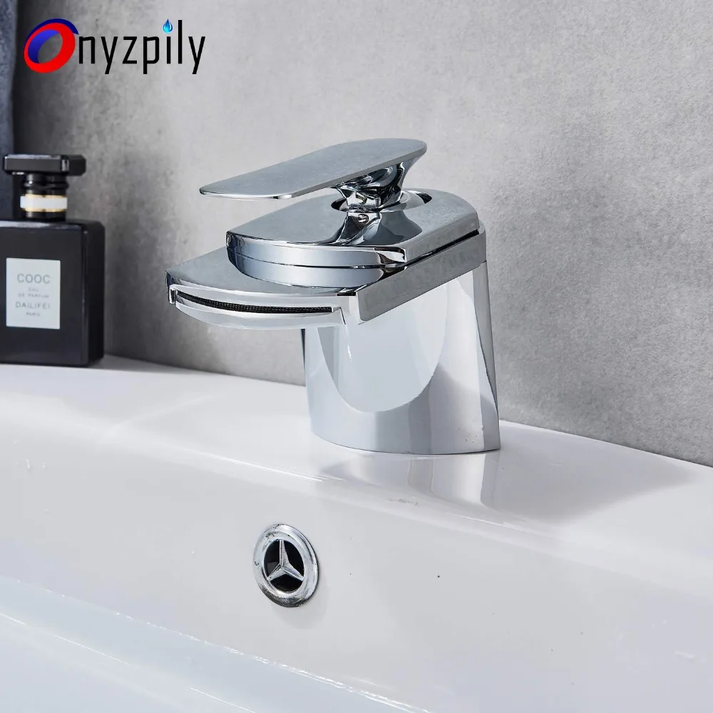 Chrome Polished Faucet Bathroom Sink Waterfall Spout Tap Basin Faucet One Handle Deck Mounted Ceramic Plate Spool
Chrome Polished Faucet Bathroom Sink Waterfall Spout Tap Basin Faucet One Handle Deck Mounted Ceramic Plate Spool