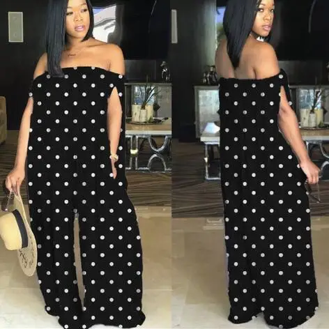 Off Shoulder Jumpsuit Women Sexy Slash Neck Sleeveless Wide Leg Rompers Loose Overalls Beach Summer Jumpsuits DW492
Off Shoulder Jumpsuit Women Sexy Slash Neck Sleeveless Wide Leg Rompers Loose Overalls Beach Summer Jumpsuits DW492