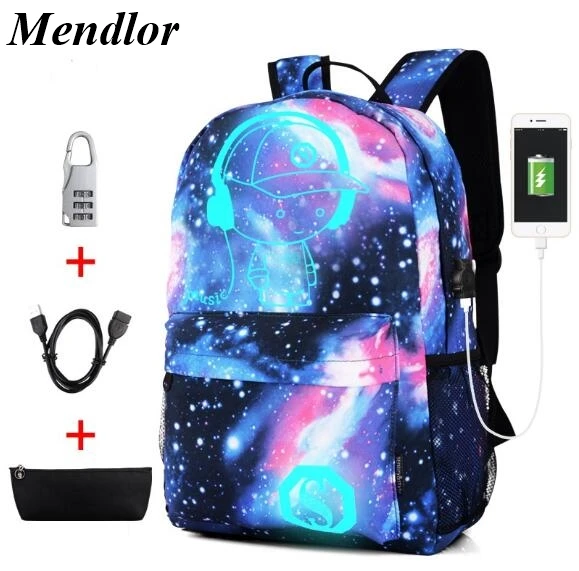 New Anti-thief Bag Luminous School Bags For Boys Girls Student School Backpack Mochila with USB Charging Port Lock Schoolbag
New Anti-thief Bag Luminous School Bags For Boys Girls Student School Backpack Mochila with USB Charging Port Lock Schoolbag