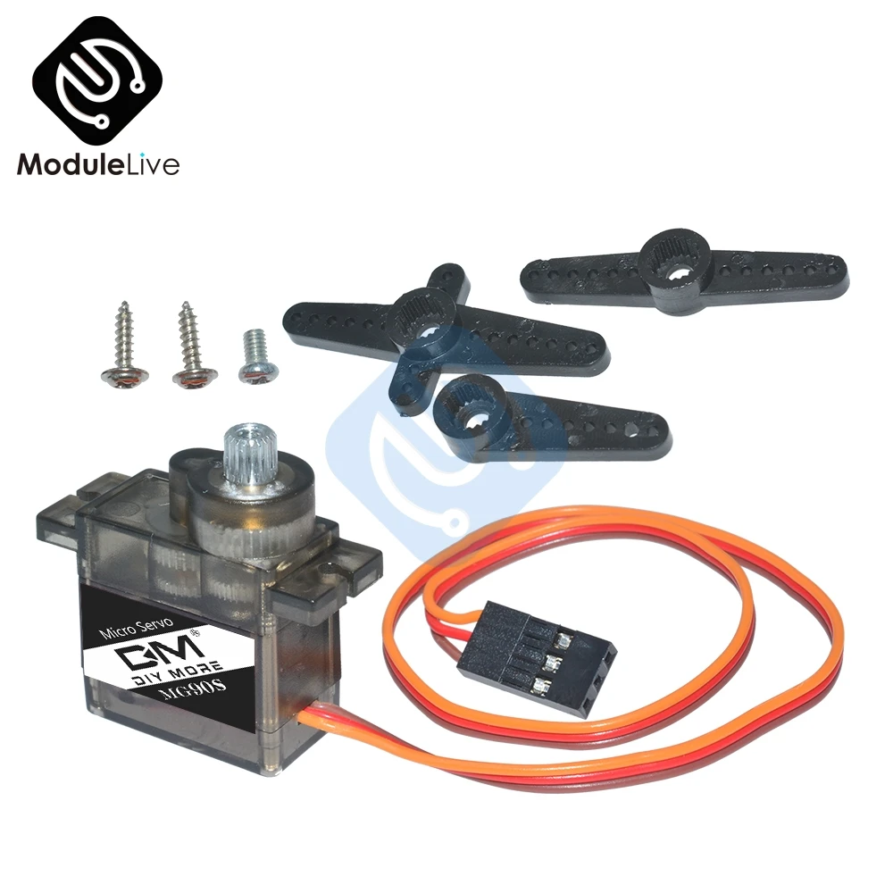 Metal Gear Digital MG90S 9G Servo For Rc Helicopter Car Foamy Plane Robot Arm Helicopter Airplane Remote Controller Motor MG90
Metal Gear Digital MG90S 9G Servo For Rc Helicopter Car Foamy Plane Robot Arm Helicopter Airplane Remote Controller Motor MG90