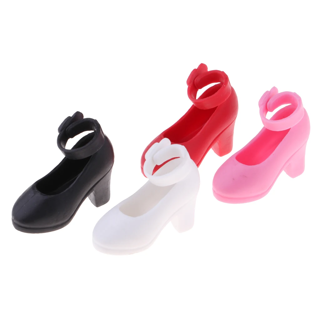 4 Pair 1/6 Doll High Heels Shoes for Licca Doll Clothing Access, 4 Different Colors
4 Pair 1/6 Doll High Heels Shoes for Licca Doll Clothing Access, 4 Different Colors