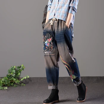 Plus Size Embroidered Loose Jeans Women Casual Vintage Wide Leg Denim Trousers Straight Cowboy Long Pants Feminino Pantalon
Plus Size Embroidered Loose Jeans Women Casual Vintage Wide Leg Denim Trousers Straight Cowboy Long Pants Feminino Pantalon