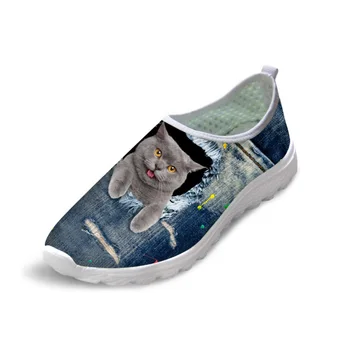 NOISYDESIGNS 2018 Newest Women Summer Light Weight Slip on Shoes Fashion Mesh Flat Shoes Cute Jeans Pet Cat Print Female flat
NOISYDESIGNS 2018 Newest Women Summer Light Weight Slip on Shoes Fashion Mesh Flat Shoes Cute Jeans Pet Cat Print Female flat