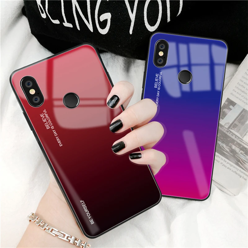 Gradient Tempered Glass for XiaoMi RedMi Note 5 6 7 Pro 6A 5 Plus Global Version Note6 Glass + SIlicone Phone Case Cover Housing
Gradient Tempered Glass for XiaoMi RedMi Note 5 6 7 Pro 6A 5 Plus Global Version Note6 Glass + SIlicone Phone Case Cover Housing