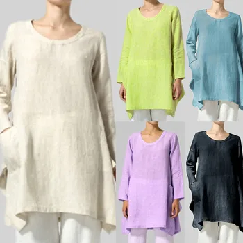 Hawcoar Autumn Spring Women New Fashion Casual Sexy Solid Color Pocket Loose Cotton and Bat Bat Long Sleeve Top Dress платье Z4
Hawcoar Autumn Spring Women New Fashion Casual Sexy Solid Color Pocket Loose Cotton and Bat Bat Long Sleeve Top Dress платье Z4