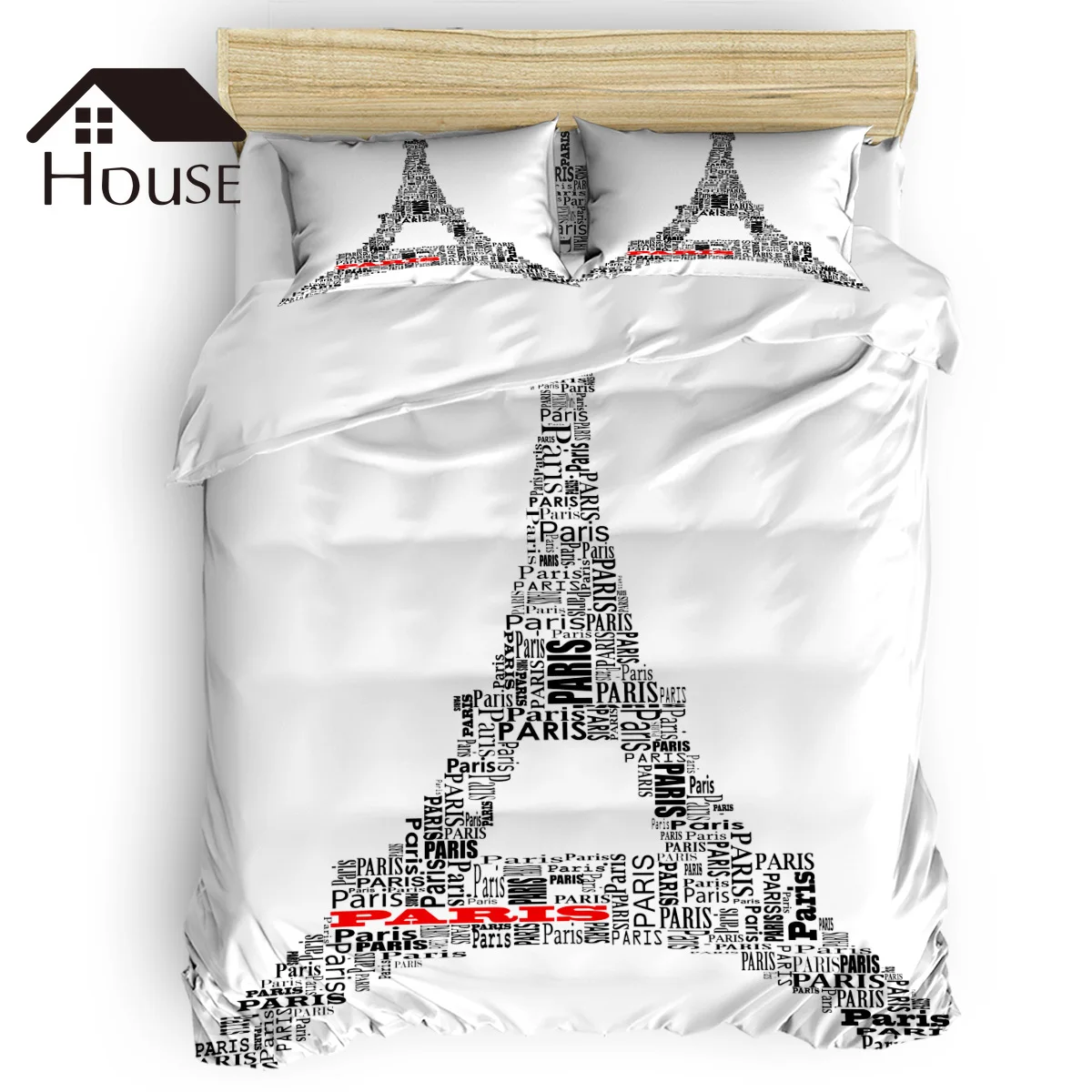 BIGHOUSES Duvet Cover Set Text Eiffel Tower Together Art Valentine's Day Duvet Cover 4 Piece Bedding Set
BIGHOUSES Duvet Cover Set Text Eiffel Tower Together Art Valentine's Day Duvet Cover 4 Piece Bedding Set