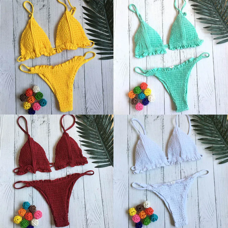 2018 New Strap Beach Bikini Sets Summer Solid Bathing Suits Swimwear Sexy Swimming Suit Bandeau Bathing Suits Drop Dhipping
2018 New Strap Beach Bikini Sets Summer Solid Bathing Suits Swimwear Sexy Swimming Suit Bandeau Bathing Suits Drop Dhipping