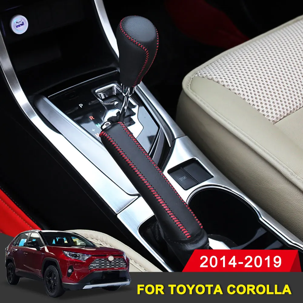Genuine Leather Hand-stitched Gear Shift Knob Cover for Toyota Corolla RAV4 2014 2016 2017 2018 2019 Car Styling Accessories
Genuine Leather Hand-stitched Gear Shift Knob Cover for Toyota Corolla RAV4 2014 2016 2017 2018 2019 Car Styling Accessories