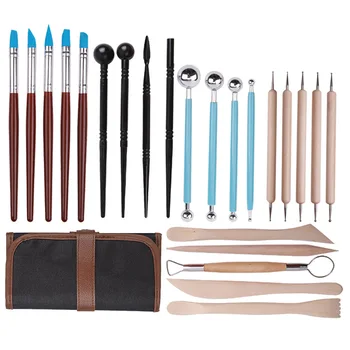 23pcs Polymer Modeling Clay Sculpting Tools Pottery Ceramic Clay Indentation Tools Set Cake Fondant Decoration and Nail Art Tool
23pcs Polymer Modeling Clay Sculpting Tools Pottery Ceramic Clay Indentation Tools Set Cake Fondant Decoration and Nail Art Tool