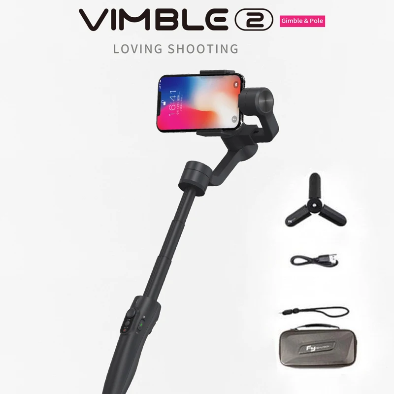 Feiyu Vimble 2 Extendable Handheld Phone Gopro Gimbal Video Stabilizer for iPhone X XS XR 8 7 Plus Xiaomi Yi Samsung S8 S9 S10
Feiyu Vimble 2 Extendable Handheld Phone Gopro Gimbal Video Stabilizer for iPhone X XS XR 8 7 Plus Xiaomi Yi Samsung S8 S9 S10