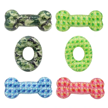 Durable TPR Chew Toy for Puppy Dog Bite-resistant Interactive Sound Product Pet Dog Bone Donut Shaped Squeak Toy Pet Accessories 
Durable TPR Chew Toy for Puppy Dog Bite-resistant Interactive Sound Product Pet Dog Bone Donut Shaped Squeak Toy Pet Accessories