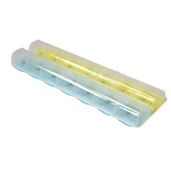 7 Day Style Pill Medicine Kit Tablet Pillbox Dispenser Organizer Case with 14 Compartments Pill Box Multicolor Container Weekly
7 Day Style Pill Medicine Kit Tablet Pillbox Dispenser Organizer Case with 14 Compartments Pill Box Multicolor Container Weekly