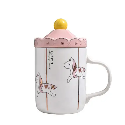 Cute Ceramic Mug Pink Girl Heart hot water mug Creative Rotating Wood Style Horse mug lovers tea Cup Coffee Cup with Cover Spoon
Cute Ceramic Mug Pink Girl Heart hot water mug Creative Rotating Wood Style Horse mug lovers tea Cup Coffee Cup with Cover Spoon