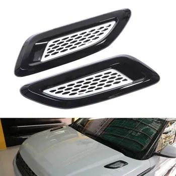 2Pcs Car Engine Hood Air Vent Outlet Wing Trim For Land Rover Discovery 4 Range Rover Evoque LR2 LR4 2010-2015 Car Styling
2Pcs Car Engine Hood Air Vent Outlet Wing Trim For Land Rover Discovery 4 Range Rover Evoque LR2 LR4 2010-2015 Car Styling