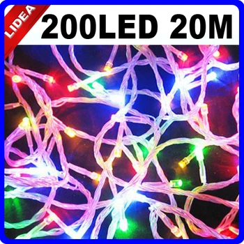 20M 200 LED 9 Colors Wedding Garden New Year Xmas String Fairy Garland LED Christmas Navidad Outdoor Decoration Light CN C-32
20M 200 LED 9 Colors Wedding Garden New Year Xmas String Fairy Garland LED Christmas Navidad Outdoor Decoration Light CN C-32