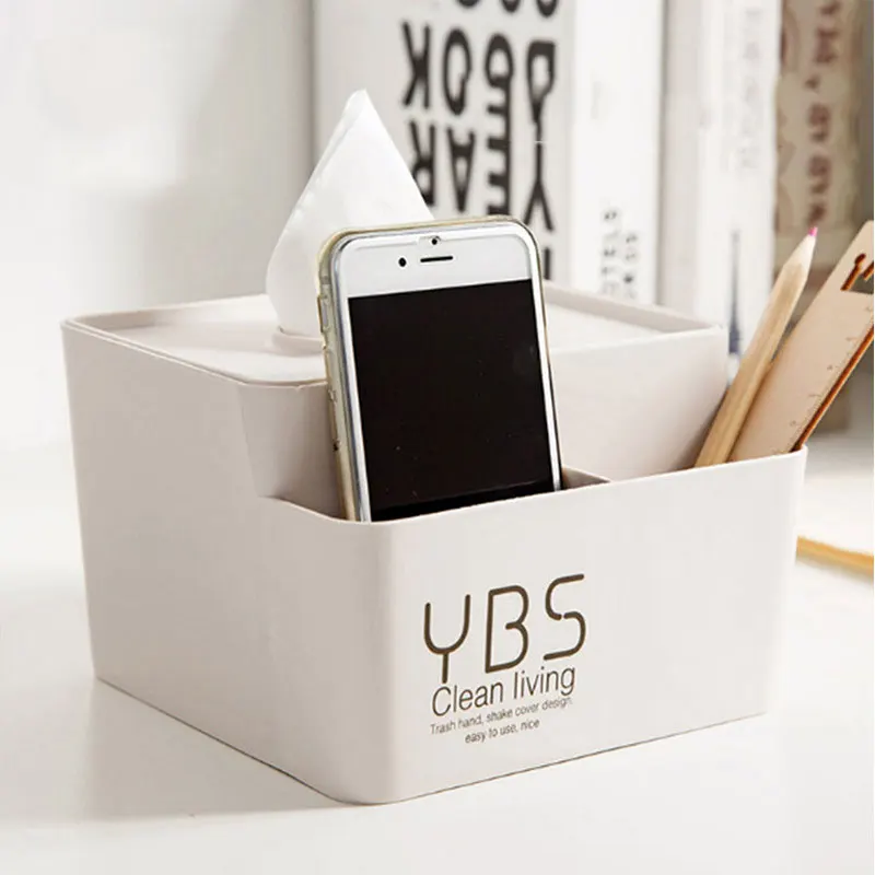 Simple Plastic Multi-purpose Tissue Box Home Desk Organizer Storage Box Square Tray TAOSCIL
Simple Plastic Multi-purpose Tissue Box Home Desk Organizer Storage Box Square Tray TAOSCIL