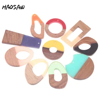 HAOSAW Choose 4Pcs/Lot Natural Wood Earrings/Half Wood/Half Resin/Jewelry Accessory/DIY Jewelry Making/HandMade/Earring Findings
HAOSAW Choose 4Pcs/Lot Natural Wood Earrings/Half Wood/Half Resin/Jewelry Accessory/DIY Jewelry Making/HandMade/Earring Findings