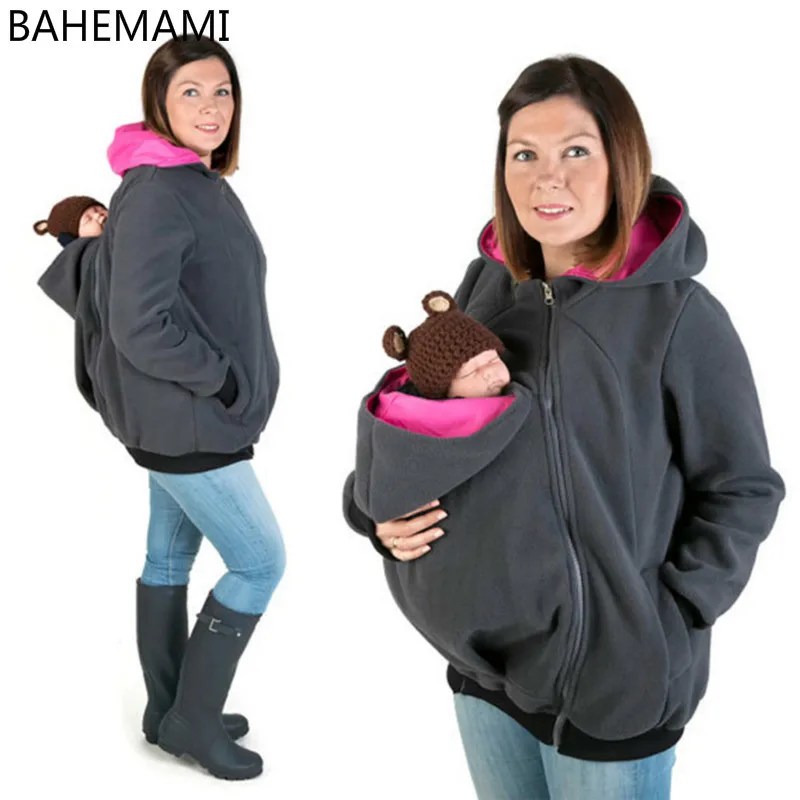 BAHEMAMI New Long SleeveThickened Maternity Warm Clothing Mother Fashion Women Hoddies Carry Baby Infant Zipper Outerwear Coat
BAHEMAMI New Long SleeveThickened Maternity Warm Clothing Mother Fashion Women Hoddies Carry Baby Infant Zipper Outerwear Coat