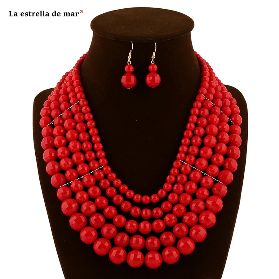 Women earring and necklace sets latest red champagne blue purple african necklace cheap nigerian beads necklace jewelry set
Women earring and necklace sets latest red champagne blue purple african necklace cheap nigerian beads necklace jewelry set