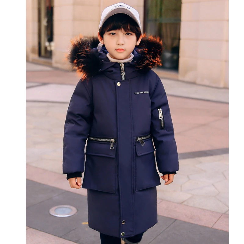 -30Dgree Duck Down Children Winter Jacket Boy Winter Coat Kids Warm Thick Fur Collar Hooded long down Coats For Teenage 4Y-14Y
-30Dgree Duck Down Children Winter Jacket Boy Winter Coat Kids Warm Thick Fur Collar Hooded long down Coats For Teenage 4Y-14Y