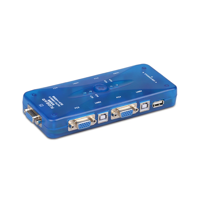 4 порта USB KVM автоматический переключатель 4 в 1 выход vga переключатель несколько компьютеров поделиться набором мыши и клавиатуры дисплей FJ-104UK
4 порта USB KVM автоматический переключатель 4 в 1 выход vga переключатель несколько компьютеров поделиться набором мыши и клавиатуры дисплей FJ-104UK