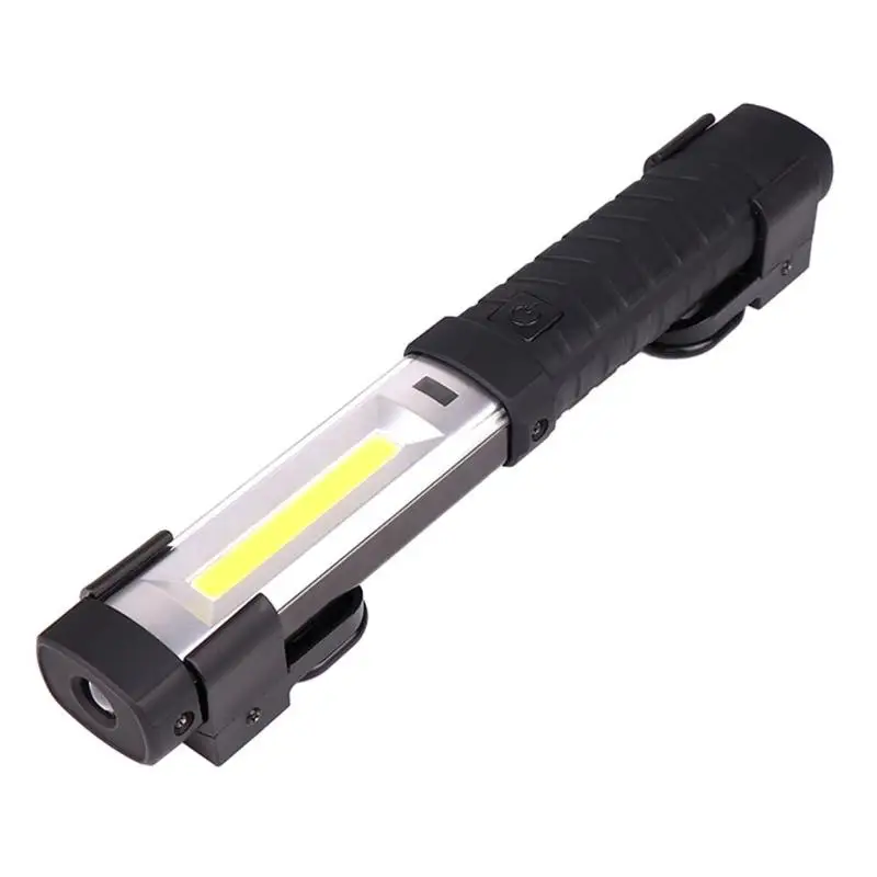 Portable LED Flashlight Torch 2 Mode USB Rechargeable Magnetic COB Work Light Inspection Lamp with Hanging Hook for Night walk 
Portable LED Flashlight Torch 2 Mode USB Rechargeable Magnetic COB Work Light Inspection Lamp with Hanging Hook for Night walk