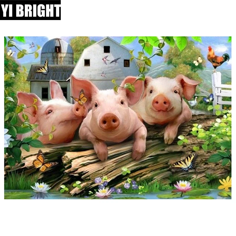 New full diamond embroidery kits cross-stitch home decor The A cute little pig diamond painting mosaic diy pcitures paint XPZ
New full diamond embroidery kits cross-stitch home decor The A cute little pig diamond painting mosaic diy pcitures paint XPZ