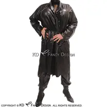 Black Sexy Latex Pajamas With Pockets Long Sleeves Belts Rubber Jacket Coat Robe YF-0068
Black Sexy Latex Pajamas With Pockets Long Sleeves Belts Rubber Jacket Coat Robe YF-0068