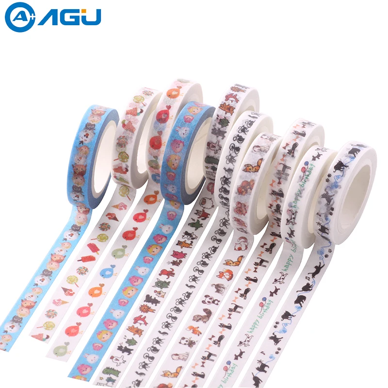 AAGU 1PC 8mm*7 Kawaii Colorful Patterns Cat Skinny Washi Tape Craft Sticky Decorative Masking Tape
AAGU 1PC 8mm*7 Kawaii Colorful Patterns Cat Skinny Washi Tape Craft Sticky Decorative Masking Tape