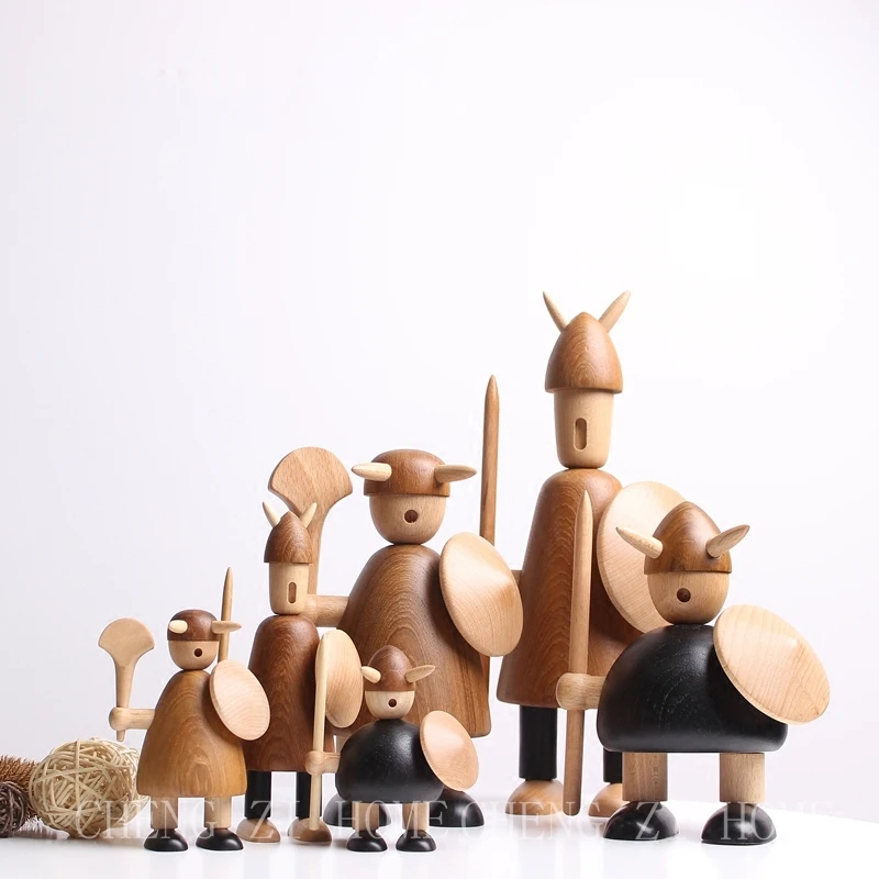 Europe High-quality Teak wood carving Pirate Vikings figurines Miniature Wooden Doll Statue Gifts tabletop Crafts Home decor
Europe High-quality Teak wood carving Pirate Vikings figurines Miniature Wooden Doll Statue Gifts tabletop Crafts Home decor