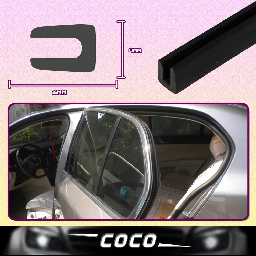 78" 200cm Black 6x4mm U pillar High Quality durable Car Auto Truck Bonnet Edge Strip seal Weatherstrip Scratch Protector #52
78" 200cm Black 6x4mm U pillar High Quality durable Car Auto Truck Bonnet Edge Strip seal Weatherstrip Scratch Protector #52
