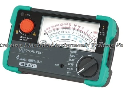 Fast arrival KYORITSU 3432 KEW 3432 Analogue Insulation Tester 3 ranges,125V/250V/500V
Fast arrival KYORITSU 3432 KEW 3432 Analogue Insulation Tester 3 ranges,125V/250V/500V