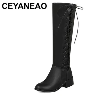 CEYANEAO Large sizes 35-44 dropship autumn winter Knee High Boots Fashion cross-tied Women Shoes Woman riding Boots women E1032
CEYANEAO Large sizes 35-44 dropship autumn winter Knee High Boots Fashion cross-tied Women Shoes Woman riding Boots women E1032