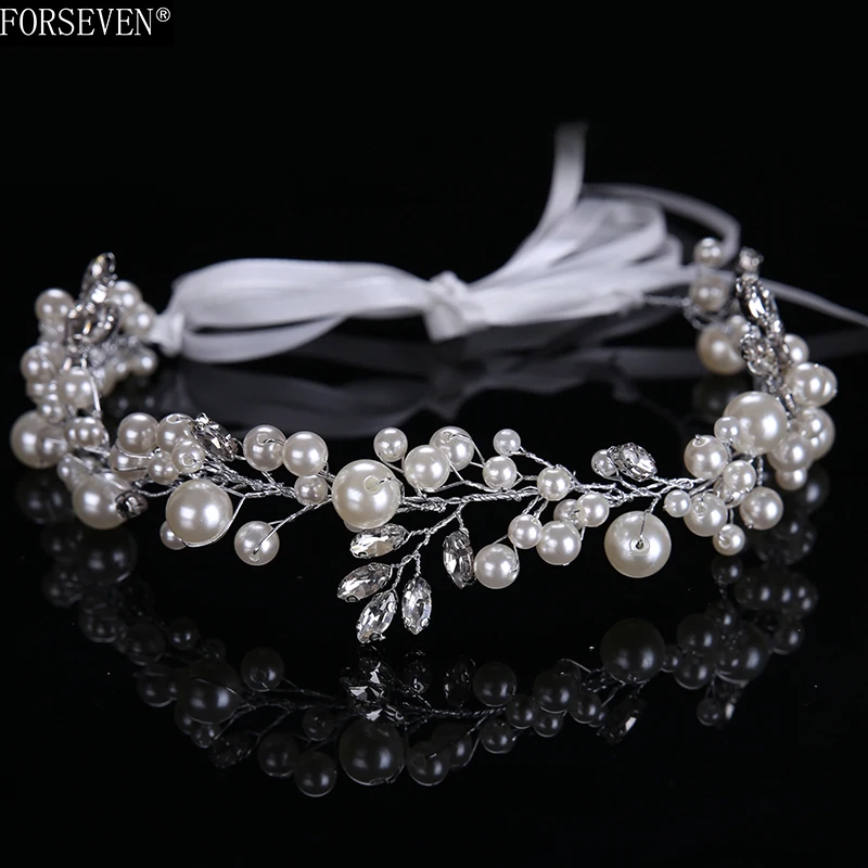 Luxurious bride tiara Headbands 30cm Handmade Pearls crystal hair accessories for women wedding jewelry FORSEVEN CY161117-83
Luxurious bride tiara Headbands 30cm Handmade Pearls crystal hair accessories for women wedding jewelry FORSEVEN CY161117-83