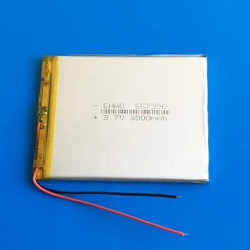 3.7V 3000mAh 557390 lithium polymer lipo rechargeable battery for GPS DVD PDA PAD power bank Tablet PC e-book camera tablet
3.7V 3000mAh 557390 lithium polymer lipo rechargeable battery for GPS DVD PDA PAD power bank Tablet PC e-book camera tablet