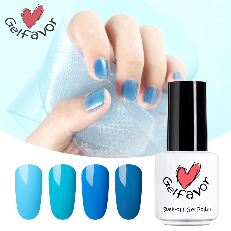 Gelfavor Gel 1S Nail Gel 7ml Blue Colors Series Gel Nail Polish Vernis Semi Permanent Nail Art UV Gel Lacquer for Manicure
Gelfavor Gel 1S Nail Gel 7ml Blue Colors Series Gel Nail Polish Vernis Semi Permanent Nail Art UV Gel Lacquer for Manicure
