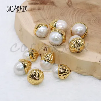 10 pieces Natural pearl beads drop shape pearl plated thick metal beads stone for handcrafted beads for jewelry making 4823
10 pieces Natural pearl beads drop shape pearl plated thick metal beads stone for handcrafted beads for jewelry making 4823