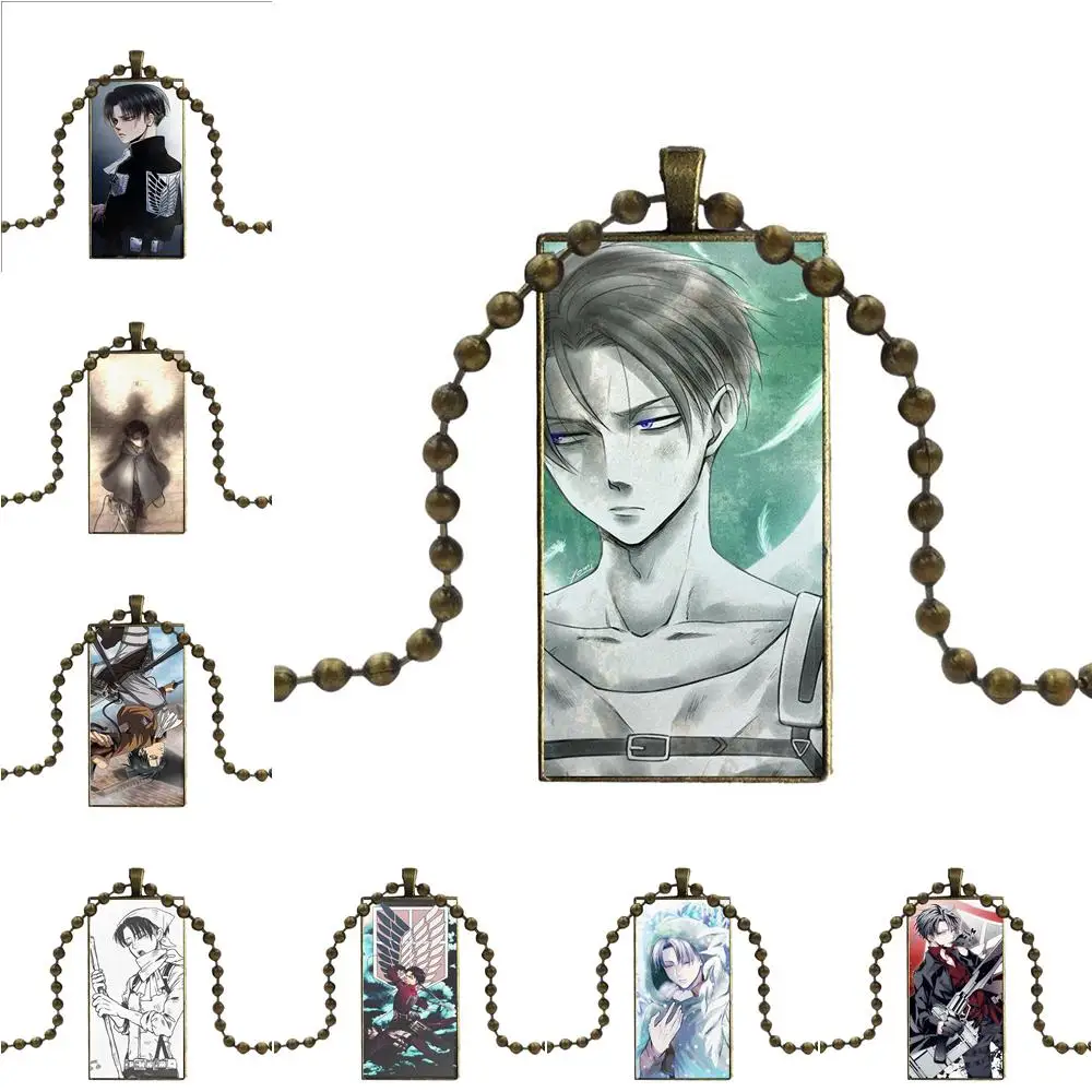 Женское Ожерелье-чокер EJ glaze Attack On Titan Levi Rivaille колье ручной работы с полуподвеской