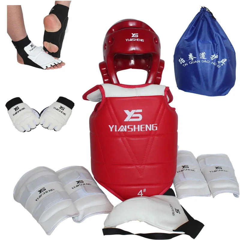 8PC Adult kids Taekwondo set Karate Clothing Thickening taekwondo Taekwondo Protector Chest Protector Karate Helmet
8PC Adult kids Taekwondo set Karate Clothing Thickening taekwondo Taekwondo Protector Chest Protector Karate Helmet