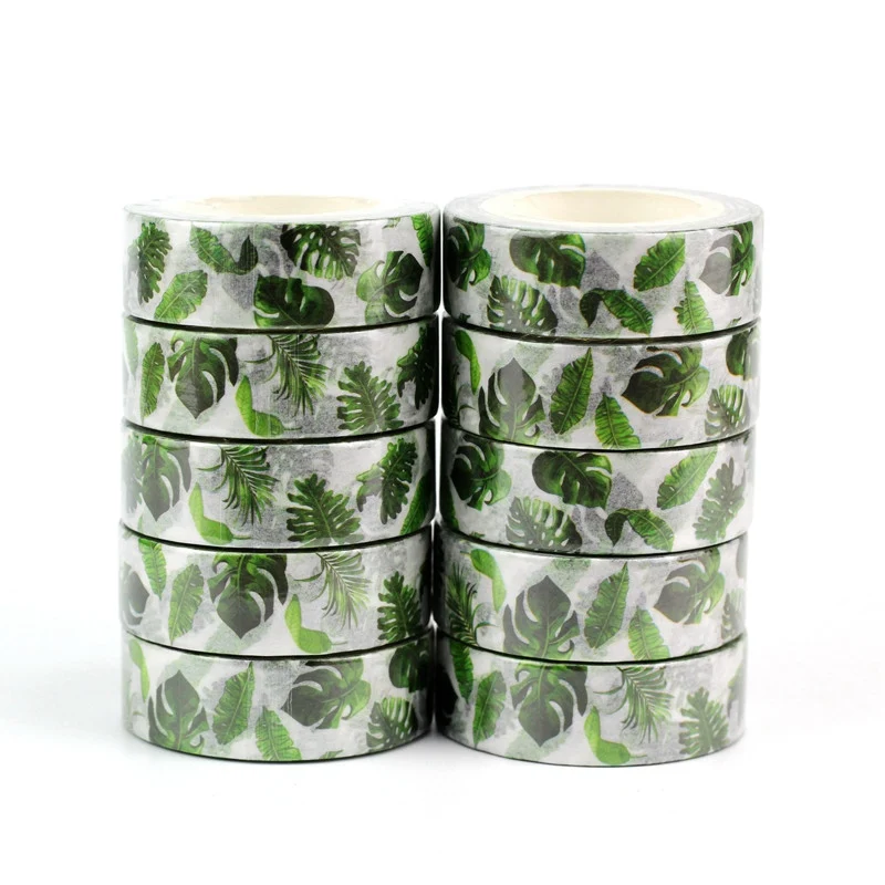10PCS/lot Tropical palm leaves Washi Tapes Japanese Paper DIY Planner Masking Tape Adhesive Tapes Stickers Decorative Stationery
10PCS/lot Tropical palm leaves Washi Tapes Japanese Paper DIY Planner Masking Tape Adhesive Tapes Stickers Decorative Stationery