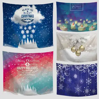 Winter beautiful snowflake candle pattern tapestry pine branches bells Christmas tree home sheets wall decoration blanket
Winter beautiful snowflake candle pattern tapestry pine branches bells Christmas tree home sheets wall decoration blanket