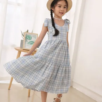 Blue Red Plaid Sleeveless Dresses For Teenage Girls Bow Bohemian Dress Baby Girl Clothes 2020 Fashion Children Party Clothing
Blue Red Plaid Sleeveless Dresses For Teenage Girls Bow Bohemian Dress Baby Girl Clothes 2020 Fashion Children Party Clothing